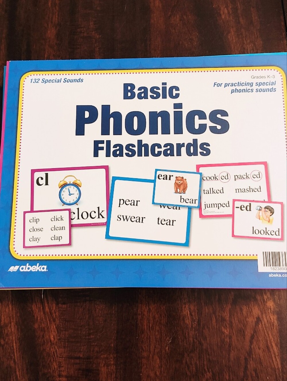 Basic Phonics Flashcards - Blue/Pink